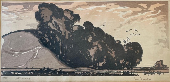 Block Print By Unknown Artist
