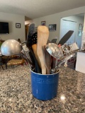 Misc. Kitchen Utensils w/ Le Crueset Utensil Crock