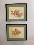 Pair Of Jean Lewis, Framed Water Color Paintings
