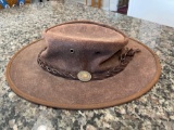 Kiwi Classic Suede Leather Bush Hat, New Zealand, XL