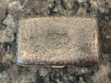 Birmingham Sterling Silver Gold Flashed Interior Cigarette Case