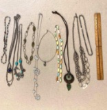 Costume jewelry, necklaces. From retailers such as Nordstrom and Macy's, as well as artisan makers.