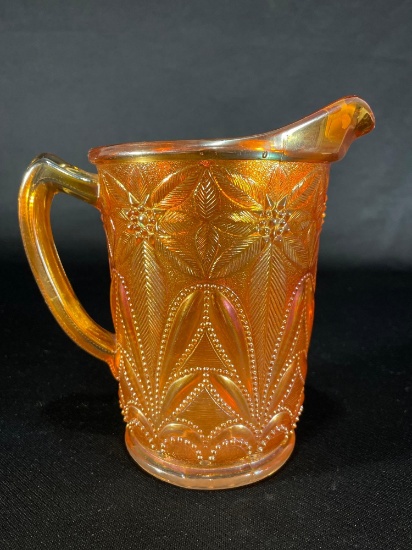 Imperial "Poinsettia," Marigold Pitcher, 6-1/4"