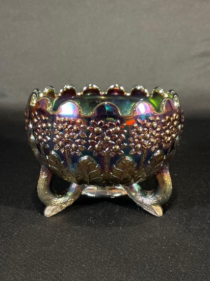 Modern Fenton "Orange Tree," Purple/Amethyst Rose Bowl