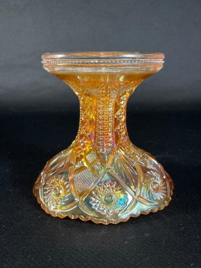 Imperial "Twins" Marigold Punch Bowl Base 5" H
