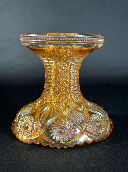 Imperial "Twins" Marigold Punch Bowl Base 5" H