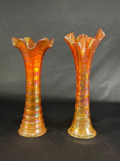 10" Imperial "Ripple" Marigold Vase