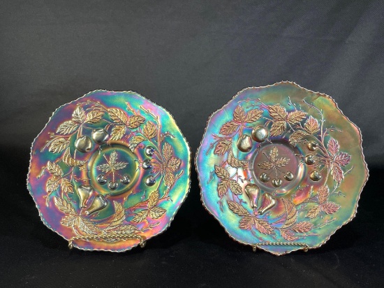 Imperial & Fenton "three fruits" Bowls