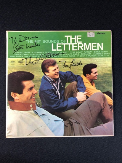The Lettermen "The Hit Sounds of" Autographed Album Signed by Tony Butala