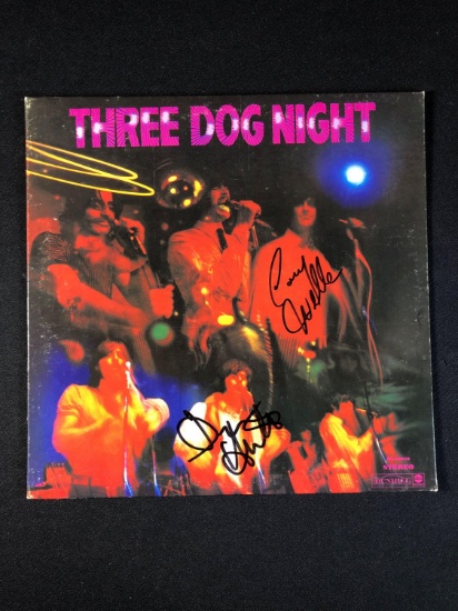 Three Dog Night Self Titled Autographed Album Signed by Cory Wells and Danny Hutton