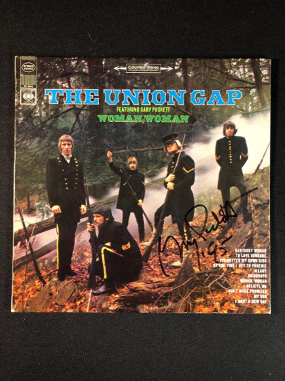 The Union Gap Featuring Gary Puckett "Woman, Woman" Autographed Album Signed by Gary Puckett