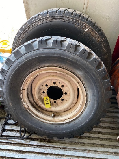 (2) 8 lug truck wheels