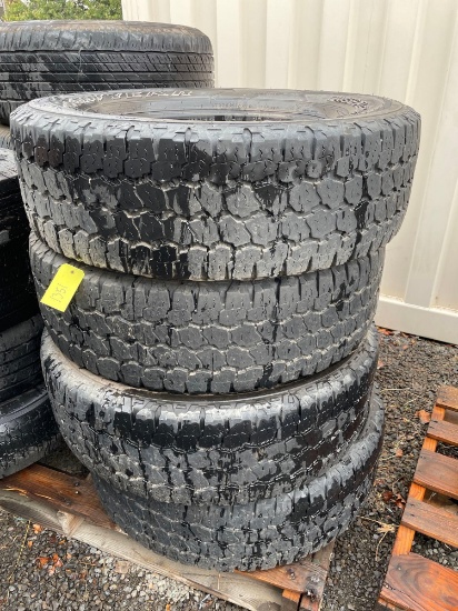 (4) Goodyear Wrangler LT275/70R18 Tires