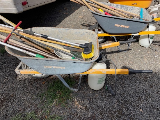Wheel barrow w/ contents (see photos)