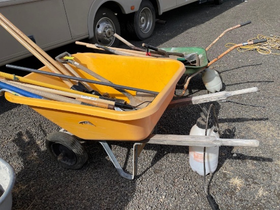 Wheel barrow w/ contents (see photos)