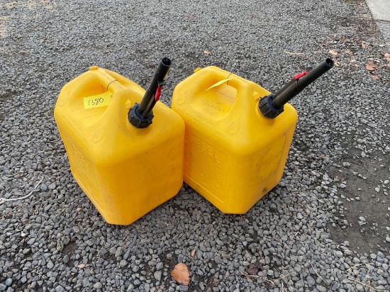 (2) 5 gallon fuel containers