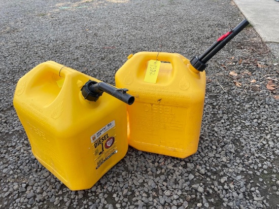 (2) 5 gallon fuel containers