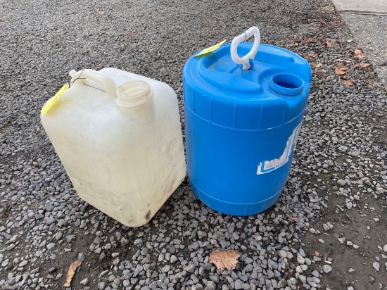 (2) 5 gallon fuel containers