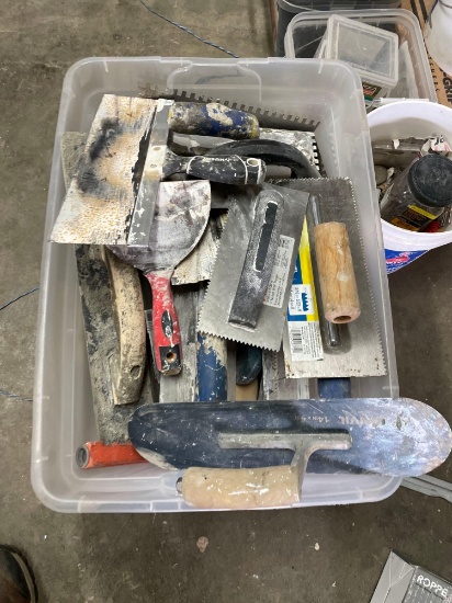 Assorted Drywall Finishing Tools Masking, & Product (See Photos)