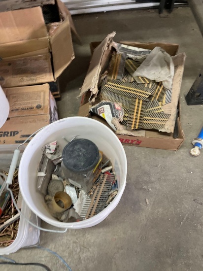 Large Assortment Of Hardware IE Screws, Nails Etc. (See Photos)