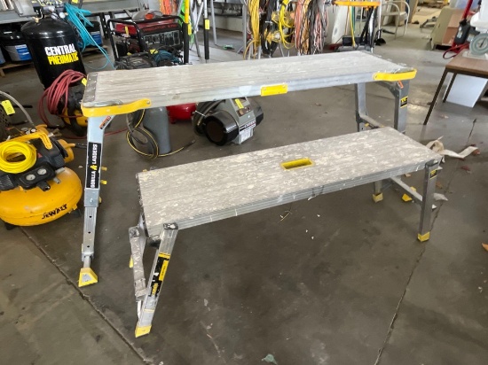 (2)Gorilla Ladders Collapsable Scaffolding
