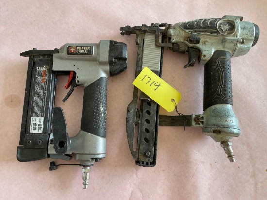 Porter Cable Finish Nailer & Hitachi Stapler, Pneumatic