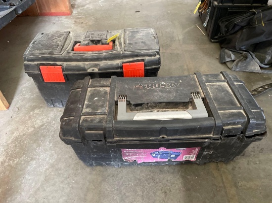 (2) Hard Plastic Toolboxes