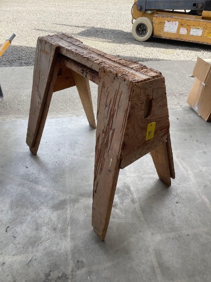Pair Of Wooden Saw Horses