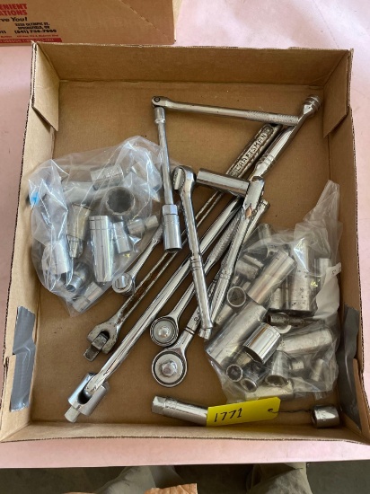 Assorted Drivers, Breaker Bars & Sockets