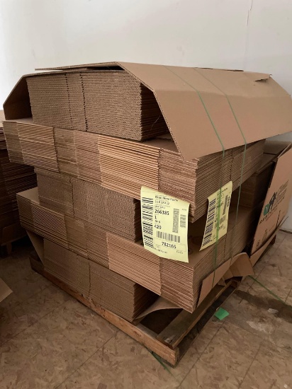 Pallet of cardboard boxes