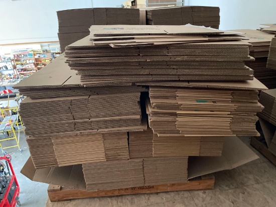 Pallet of cardboard boxes