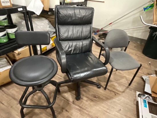 (3) Assorted office chairs