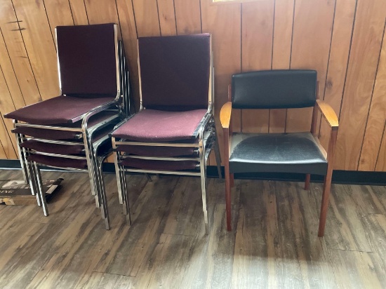 Assorted Stacking Chairs