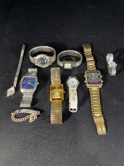 Assorted Wristwatches & Jewelry Box(See Photos & Description)