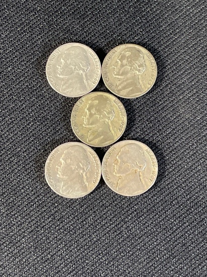 (5) Jefferson Nickels