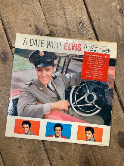 RCA Victor LPM-2011 "A Date With Elvis" vinyl album