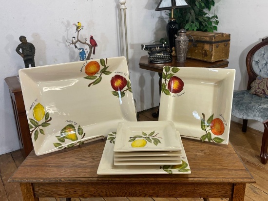 Tabletop Lifestyles Le Fruit plate set