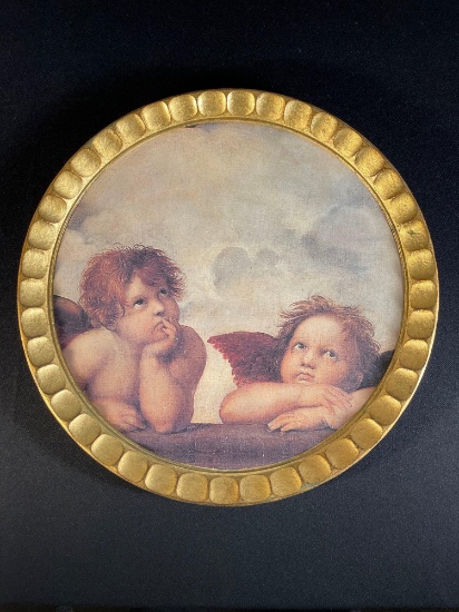 Sezzatini Hand Painted Frame, Portrait Made In Italy