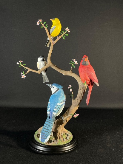 17" Danbury Mint National Geographic "Songbirds of Spring" statue