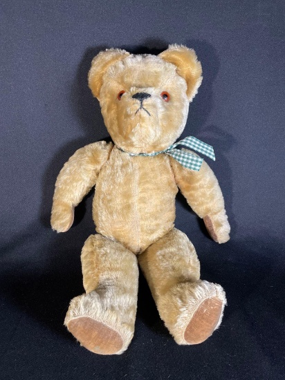 22" Unknown antique plush teddy bear -see photo's-