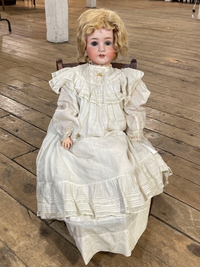 28" Schoenau Hoffmeister Character Compo Ball Joint Doll w/ Antique Clothes