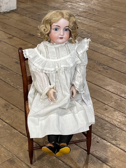 Kestner 26" antique Germany 146 sleep eyed Compo Ball Joint Doll w/ Antique Clothes