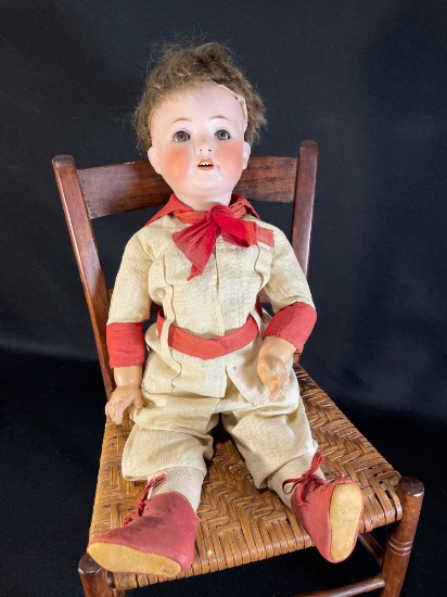 18" antique Huebach Koppeelsdorf 320-2 bisque doll