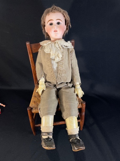 27" Antique French Jullien 10 bisque Sleep eyed doll