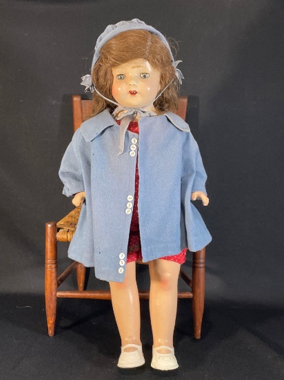 21" antique Wood Tex N.Y. bisque doll