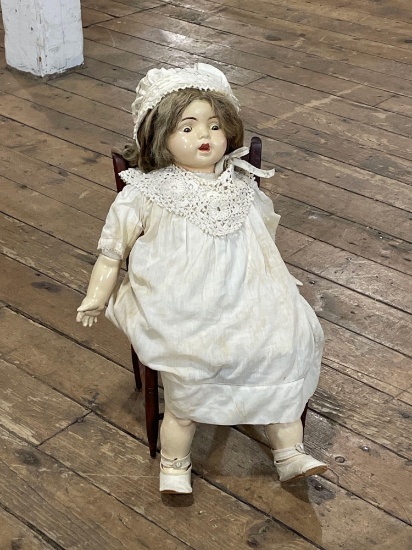 27" Unknown Sleep eyed antique doll