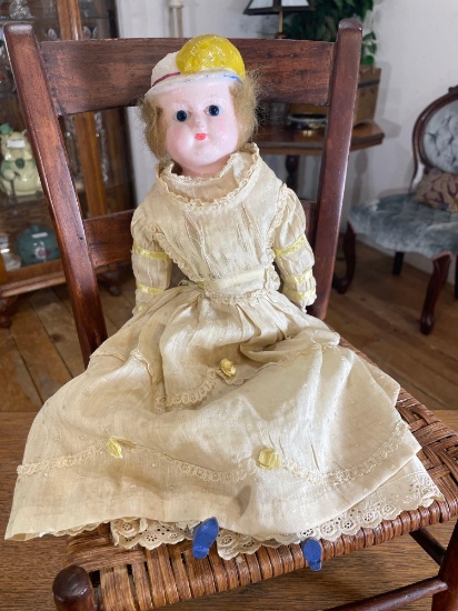16" Unknown antique doll