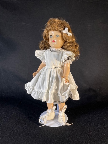 14" Ideal Doll Co. doll w/ stand