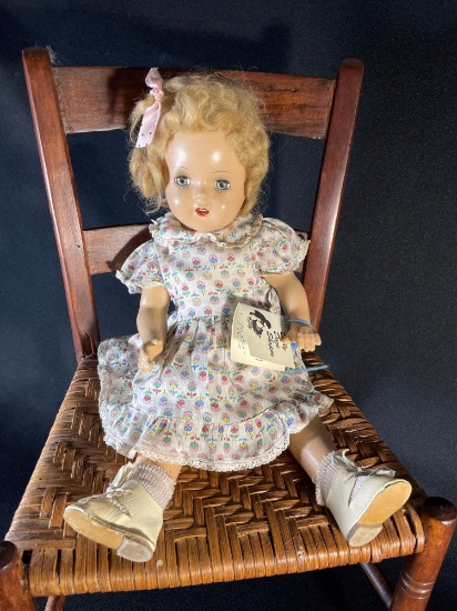 14" Dolly Daze Shoppe Ideal Sleep eyed crazed compo doll
