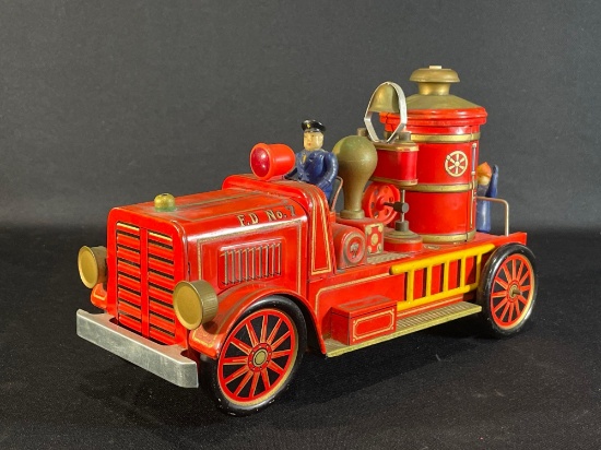 Modern Toys Japan, F.D No. 7 Tin Battery Operated Fire Truck